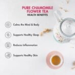 Tea Treasure Pure Chamomile Herbal Tea 100 Gram Bags | Chamomile Flower Tea | Aids Digestion | Boosts Immunity | Reduces Anxiety | Improves Heart Health | Rich in Antioxidants - Fast UK Delivery - Image 3