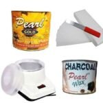 PMPEARL Waxing Kit Combo (Wax Heater + Cold Wax (600 gm) + Charcoal Wax (600 gm) + Wax Strips (30) + Wax Spatula) - Fast UK Delivery