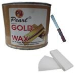 PMPEARL Gold Wax + 30 Wax Stripes with Wax Knife - Fast UK Delivery - Image 2