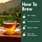 Tea Treasure Lemon tulsi Green Tea - 100 Gm - Lemon Tulsi Tea | Lemongrass Tea | Green Leaf Tea | Relaxation Tea | Detox Tea for Body Cleanse & Cold Relief | Antioxidant Tea for Stress Relief - Fast UK Delivery - Image 5