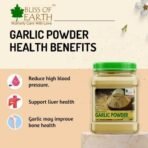Bliss of Earth Garlic Powder 500gm Naturally Organic Dried For Cooking - Fast UK Delivery - Image 5