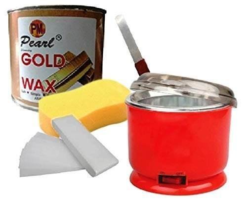 uk41WVWNBS2gL-1.jpg PMPEARL Waxing Kit/Wax Kit Combo Includes (GOLD Wax + Wax Strips + Wax Spatula) - Fast UK Delivery - Image 1