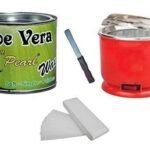 PMPEARL Aloevera Wax for Hair Removal + 90 Wax Strips with Auto Cut Heater & Wax Knife (Pack of 2) - Fast UK Delivery