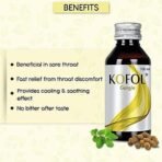 Charak Health Care Kofol Combo - Kofol Chewable Tablet (60 Tab) | Kofol Syrup (100 ML) | Kofol Gargle (100 ML) | Kofol Rub (25 ML) - Fast UK Delivery - Image 4