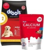 Drools Drools Chicken and Egg Adult Dog Food, 3 Kg with Absolute Calcium Milk Bone Free 190 g & Absolute Calcium Bone Jar (20pcs) Chicken 4 kg (2x2 kg) Dry Young Dog Food - Fast UK Delivery - Image 4