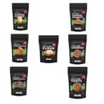 Green Sun Low Carb Snacks Hamper| Pack of 1 | 6 Healthy Keto Snacks + FREE Low Carb Flour | Almond Cookies | Jeera Cookies| Chocolate |Coated Peanuts| Tidbits | Crispies | Low Carb Flour - Fast Shipping to USA & Canada - Image 2