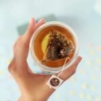Karma Kettle Ananda-Green Tea with Tulsi, Ginger & Marigold, Loaded with Anti Oxidants, 100% Pure, Natural Detox, Tulsi or Holy Basil, Ginger or Super Root, 25 Pyramid Teabags, 50 g - Fast UK Delivery - Image 6