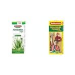 Baidyanath Aloe Vera juice with Pulp, 1000 ml & Baidyanath Shankhapushpi Syrup I 450 ml - Fast UK Delivery