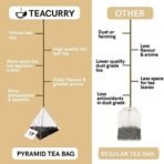 TEACURRY Relax Tea - 15 Pyramid Tea Bags | Relax Green Tea Helps to reduces stress, improves sleep, beats insomnia, Relaxes Mind - Fast UK Delivery - Image 4