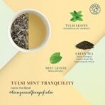 Dancing Leaf Tulsi Mint Tranquility | Green Tea, Tulsi leaves & Mint leaves | Green Tea Blend | Loose Leaf Pouch (50gms) - Fast Shipping to USA & Canada - Image 4