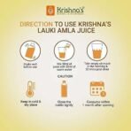 KRISHNA'S HERBAL & AYURVEDA Lauki Amla Juice - 500 Ml (Pack Of 2) Fresh Lauki And Cold Pressed Amla Juice | Strengthens Digestive System| Helpful In Sugar Levels - Fast UK Delivery - Image 7