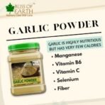 Bliss of Earth Garlic Powder 500gm Naturally Organic Dried For Cooking - Fast UK Delivery - Image 6