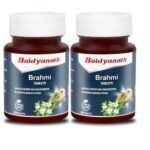 Baidyanath Brahmi Tablets- 60 Tab | Helps To Handle Life?s Daily Stress | Promotes Mind Relaxation (Pack of 2) - Fast UK Delivery