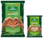 Tata Sampann Pure California Almonds Whole | 1kg Value Pack & Tata Sampann Pure Cashews Whole| 500g - Fast UK Delivery - Image 2