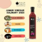 Bliss of Earth Raw Jamun Vinegar With Mother, UnfilteredJava Plum Vinegar For Cooking, Healhty Digestion & Metabolism, 500ml - Fast UK Delivery - Image 6