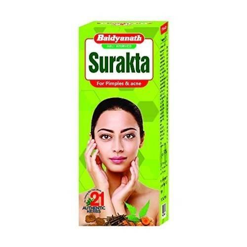 uk41eJ-edjVES-1.jpg Baidyanath Surakta - 450ml - Enriched with 21 Authentic Herbs for Pimples, Acne & Purify Blood - Image 1