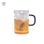 Dancing Leaf Grande Transparent Tea Mug with Heat Resistant Stainless Steel Infuser & Lid, Perfect Tea Cup for Office and Home Uses Suitable for Teabags, Loose Leaf & Fine Leaf Tea (500ml) - Fast Shipping to USA & Canada - Image 3