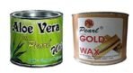 PMPEARL Wax Combo -Aloe Vera Wax (600 gm) + Gold Wax (600 gm) - Fast UK Delivery