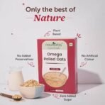 Neuherbs Omega Rolled Oats 400g - Protein Oats | Cereal for Breakfast | Diet Food | Healthy Cereal | 100% Natural Wholegrain | Easy to Cook - Fast UK Delivery - Image 7