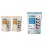 Neuherbs Organic Raw & Unroasted Pumpkin Seeds- 200 G (Pack of 2) & Neuherbs Organic Raw & Unroasted Flax Seeds For Eating -400g - Fast UK Delivery - Image 2