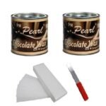 PMPEARL Chocolate Wax 600gm(2 Pcs) + 60 Pcs Waxing Stripes+ 1 Waxing Spatula - Fast UK Delivery