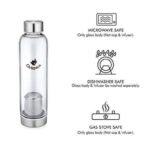Octavius | Borosilicate Glass Bottle | Green Tea Bottle with Infuser - 520 Ml | Glass Infuser Water Bottle | Fruit Infuser Water Bottle | Tea Filter Strainer (520 ML) - Fast UK Delivery - Image 5
