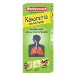Baidyanath Kasamrit Herbal Cough Syrup - 100 ml With Goodness of Adusa, Tulsi & Mulethi - Fast UK Delivery
