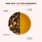 Tea Treasure Peace Jasmine Flower Green Tea Antioxidants Rich Calming and Soothing, 25 Pyramid Tea Bags - Fast UK Delivery - Image 6