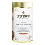 Teamonk - Tennen Nilgiri Silver Tips White Tea (75g, 37 Cups) | USDA Certified Organic Tea | Herbal Tea | Supports Detoxification, Immunity, & Skin Health | No Oil or Artificial Aroma | Darjeeling Tea - Fast Shipping to USA & Canada - Image 2