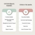 OOSH Seedless Black Raisin, 2 x 250 g | Kali Kishmish | Munakka Dry Fruits | Delicious & Healthy Snack | High in Antioxidants, Naturally Sweet & tasty - Fast UK Delivery - Image 6