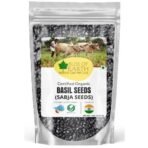 Bliss of Earth Basil Seeds Organic Sabja Seeds, Tukmaria Seeds Fiber & Omega-3 Rich Good for weight loss, Hydration Tiny PowerHouse Seeds 1KG - Fast UK Delivery - Image 2