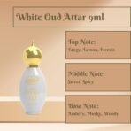 Girnar White Oud Attar 9ml | Non-Alcoholic Premium Concentrated Perfume | Tangy Lemon, Freesia, Sweet & Spicy Amber, Musky Woody Scent - Fast UK Delivery - Image 4