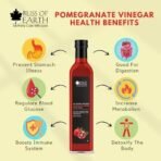 Bliss of Earth Raw Pomegranate Vinegar With Mother, Unfiltered Anar Ka Sirka For Cooking, Healhty Digestion & Metabolism, 500ml - Fast UK Delivery - Image 4