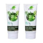 Cura Aloe Vera Neem Face Wash I With the goodness of Tea tree, Cucumber, Aloe & Neem I Purifies skin I Anti - Acne I Deep pores cleansing I 200 ml - Fast UK Delivery - Image 2