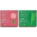 Teabox Organic Rose Green Tea 25 Teabags & Teabox Organic Green Mint Tea 25 Teabags - Fast UK Delivery - Image 2