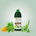 KRISHNA'S HERBAL & AYURVEDA Amla Aloe Vera Wheat-Grass, Haldi & Tulsi Juice - 500 Ml (Pack Of 2) | Enriched With Vitamin C | All In One Drink With Aloe Vera, Amla, Haldi, Tulsi & Wheatgrass - Fast UK Delivery - Image 6