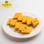 Dhampurgreen Gur Chana Badam Bite(400g) & Kesar Kaju Katli(400g) Diwali Sweets Gift Hamper,1 Diya & Greeting Card - Indian Sweets | Mithai - Fast UK Delivery - Image 3