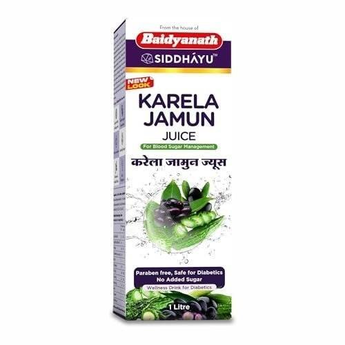uk41iF4BToFFL-1.jpg Baidyanath Asli Ayurved Asli Ayurved Karela Jamun Juice Paraben Free With No Added Sugar - 1litre, Pack of 1 - Fast UK Delivery - Image 1