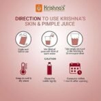 KRISHNA'S HERBAL & AYURVEDA Skin & Pimple Care Juice - 1000 Ml | Ayurvedic Skin Care Expert With Manjisth, Rose, Sankhpushpi & 13 Other Herbs | Helps In Reducing Acne, Pimples & Dark Spot - Image 7