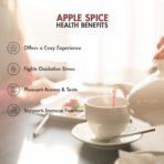 Tea Treasure Blend of Ceylon Cinnamon, Long, Ginger, Assam Leaf, Dehydrated Apple Spice Fruit Tea for Better Digestion & Healthy Skin, 50 g - Fast UK Delivery - Image 3