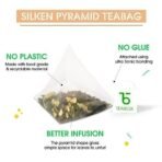 Teabox Ashwagandha Green Tea 25 Teabags | Ayurvedic Blend of Premium Green Tea and Natural Ashwagandha | Boosts Immunity and Improves Memory | Silken Pyramid Teabags - Fast UK Delivery - Image 5