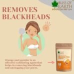 Bliss of Earth 100% Pure Orange Peel Powder | 100GM | Best For Naturally Glowing Skin | Natural Sun Tan Remover & Exfoliator | Hair Conditioning & Skin Care | - Fast UK Delivery - Image 5