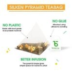 Teabox Organic Turmeric Ginger Tulsi Green Tea 50 Teabags | For Immunity Boosting, Digestion and Sore Throat | 100% Whole Leaf Tea, 0% Bitterness | Silken Pyramid Teabags - Fast UK Delivery - Image 6