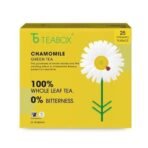 Teabox Premium Green Tea With Chamomile Flowers | 100% Whole Leaf Green Tea From The Himalayas | 25 Tea Bags (Low Caffeine) - Fast UK Delivery - Image 3
