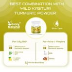 Holy Natural - The Wonder of World Wild Kasturi Turmeric Powder 200gm, Kasturi Haldi, Kasturi Manjal, Jangli Haldi, Curcuma Aromatica Powder, For face & skin | Haldi Face pack, Face Mask - Image 7
