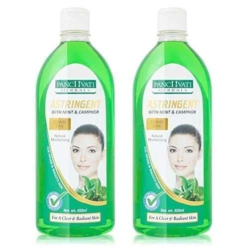 uk41mQU-pQEdL-1.jpg Panchvati Herbals Astringent with Mint & Camphor for Clear & Radiant Skin, 450 ml (Pack of - 2) - Image 1