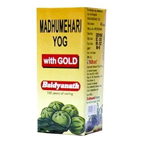uk41nxGQISgQS-1.jpg Baidyanath Madhumehari Yog With Gold - 40 Tablets - Fast UK Delivery - Image 1
