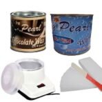 PMPEARL Waxing Kit Combo (Wax Heater + Chocolate Wax (600 gm) + D-tan Wax (600 gm) + Wax Strips (30) + Wax Spatula) - Fast UK Delivery