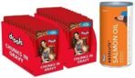 Drools Adult Wet Dog Food, Real Chicken and Chicken Liver Chunks in Gravy, 24 Pouches (24 x 150g) & Absolute Salmon Oil Syrup - Dog Supplement, 150 ml - Fast UK Delivery - Image 2
