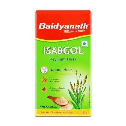 uk41oIZcYHaWL-1.jpg Baidyanath Isabgol (Psyllium Husk) Powder - 200 gm | Healthy Digestive Tract | Rich Source Of Dietary Fibre, Gluten Free | Effectively Relieves Constipation | Supplement For Digestion (Pack of 1) - Fast UK Delivery - Image 1